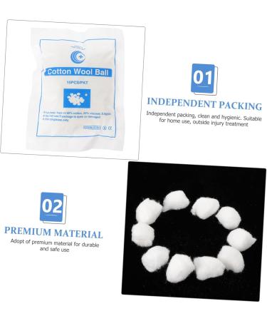 Beavorty 12 Absorbent Cotton Balls Supplies Cotton Wool Makeup Cotton Balls Stuff Round Cotton Balls Ordinary Cotton Household White Small Cotton Ball - Buy Online on GoSupps.com