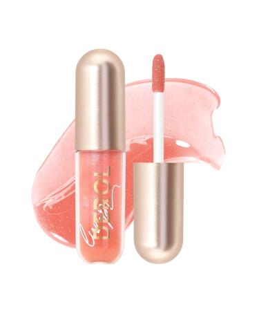 Lip Plumping Lip Gloss Lip Plumper Hydrating Nourishing Invigorating High-Shine Plumps Volumizes Cools Soothes (01# LEMONADE)