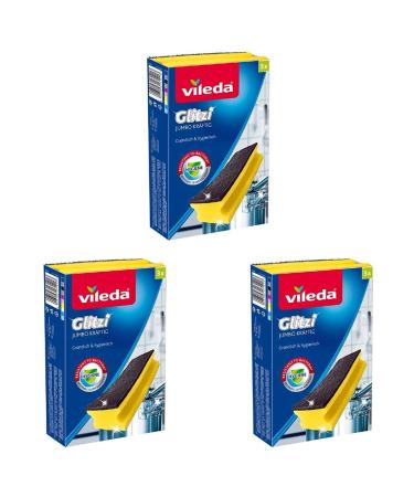 Vileda Glitzi Jumbo Strong with Antibac - Extra scrubbing power even on large surfaces (pack of 3) 3 pieces (pack of 3)