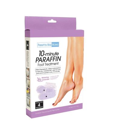Paraffin Wax Works 10-Minute Paraffin Foot Treatment, Spa and Home Treatment Booties, Relaxing Lavender, One-Pair Lavender Foot