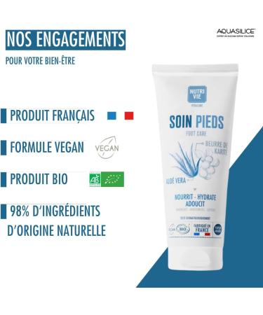 Organic Moisturizing and Nourishing Foot Care Vegan Cosmos Organic COSMEBIO Bio4you Made in France - Buy Online on GoSupps.com