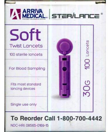 SteriLance Twist Lancets  30 Gauge  100 Lancets - Buy Online on GoSupps.com