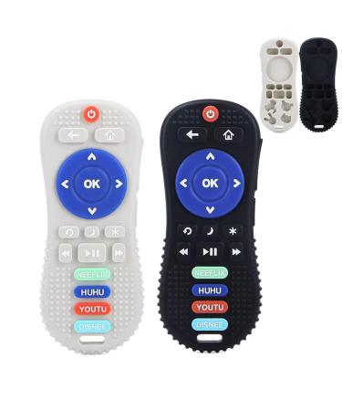 PandaEar Silicone Baby Teething Toys | Remote Control Teether Toys for Babies 6-18 Months | BPA Free Sensory Chew Toys Natural Freezer Safe for Infants Toddlers - Buy Online on GoSupps.com