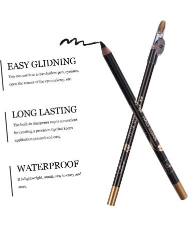 Angoily 16 pcs Makeup Girls Pencil Beauty -in- for Built-in Tool in Eyebrow Pencils with Sharpener A 1 count (Pack of 1) Blackx2pcs - Buy Online on GoSupps.com