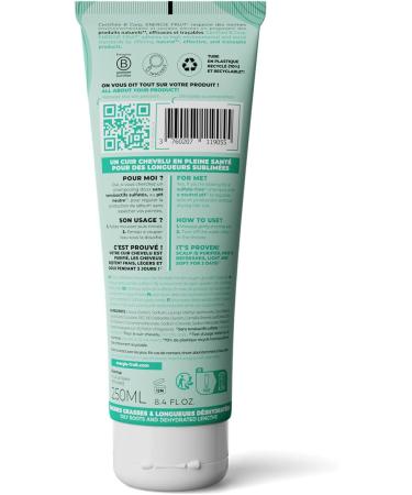 ENERGIE FRUIT | Clean Detox Shampoo | Oily Roots & Dry Ends | Green Tea | 250 ml - Buy Online on GoSupps.com