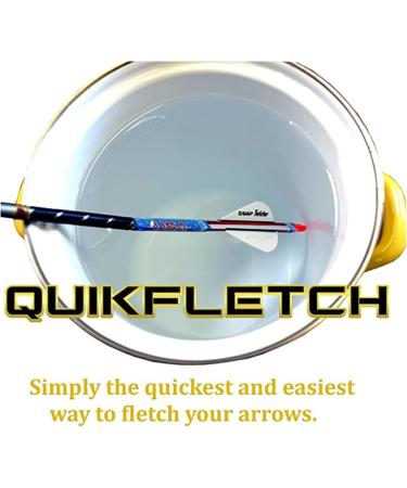 New Archery Products Quikfletch Hellfire Stabilizing Fletching - 6 Pack White/Yellow 2 Vane - Buy Online on GoSupps.com