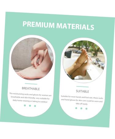 minkissy 1 Set Lotion Gloves Lotion Socks Hand Care Gloves Skin Care Gloves Gel Moisturizing Gloves Overnight Soft Moisturizing Gloves Ordinary Heel Socks Essential Oil Moisturizing Socks - Buy Online on GoSupps.com
