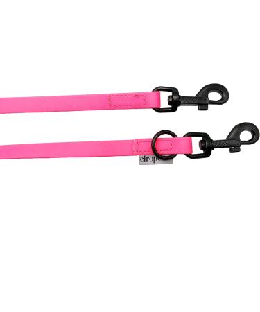 Biothane Dog Leash Adjustable for Small & Large Dogs - Durable Neon Pink 3.50m x 13mm - International Shipping Available - Buy Online on GoSupps.com