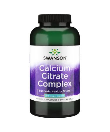 Swanson Calcium Citrate Complex Muscle Bone Health Support Mineral Supplement 300 Capsules 1