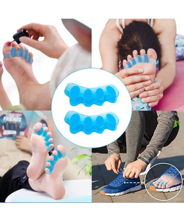 AGARES Toe Spacers (8-Piece Set) | Bunions Correction for Women & Men | Toe Brace for Foot Pain & Plantar Fasciitis - White - Buy Online on GoSupps.com