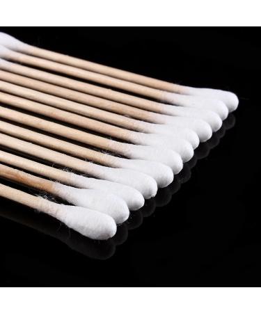 High-Quality Wooden Cotton Swabs - 80 Pack Double Headed for Makeup Ear Cleaning & More - Buy Online on GoSupps.com
