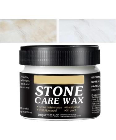 Polishing Care Wax for Stone Furnitures & Tiles Marble Granite Polish Stone Care Marble Repair Wax Furniture Polish Wax for Marble Furniture Ceramic Tiles Quartz Countertop 1 PCS