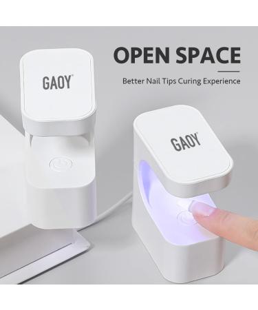 GAOY Mini UV Light for Gel Nails - Compact Nail Lamp with Timers Fast Curing LED Nail Dryer Portable USB Design - Perfect for Home & Travel - Buy Online on GoSupps.com