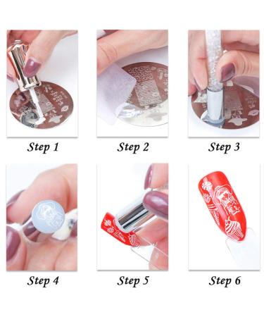 FRCOLOR 3Pcs Colorful Glitter Nail Art Stamper Set | Jelly Clear Nail Stamper for Manicure | Best Nail Art Tool Accessories - Buy Online on GoSupps.com