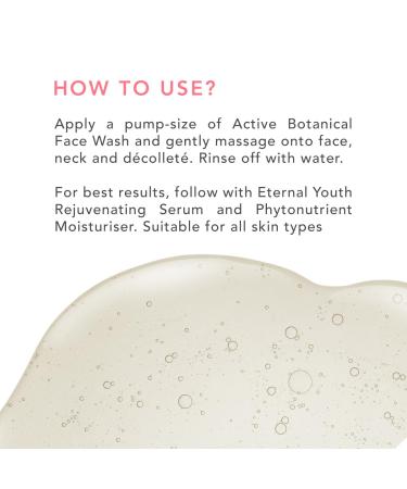 Daughter Earth Active Botanical Face Wash | Vegan Paraben & Sulphate Free | Hydrating & Brightening | Fights Pigmentation | 100 ml - Buy Online on GoSupps.com