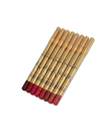 8PCS Waterproof Lip Liner Pencil Kit | Long Lasting Retro Lipstick & Smooth Lips Cosmetic Set - Buy Online on GoSupps.com