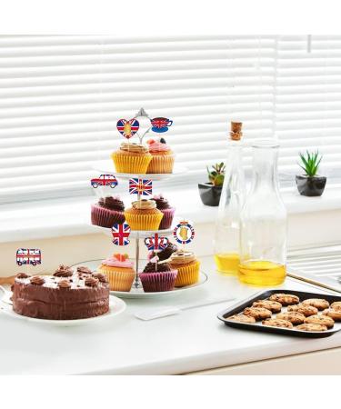 GALER King Charles Coronation Cake Toppers Decorations Union Jack Decorations 2023 Party Memorabilia Royal Ascent 6th of May Street Parties (E) - Buy Online on GoSupps.com