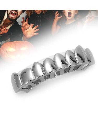18K Gold Lower Teeth Hip Hop Grills - Halloween Festival Decoration Accessory for Men & Women (Black) - Buy Online on GoSupps.com