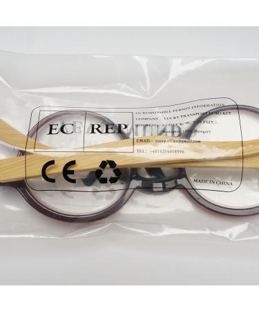 Shop Retro Round Reading Glasses | Vintage Style Wood & Plastic | Unisex Visual Aid +1.0 to +4.0 - Buy Online on GoSupps.com