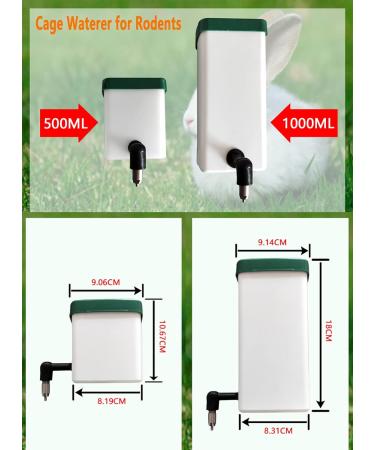 VandanCoop 500ml Automatic Rabbit Water Bottle - Non Drip Hanging Water Feeder for Small Animals - Buy Online on GoSupps.com