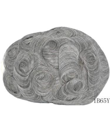 Hairnotion Mens Toupee Real Human Hair System French Lace with 2" PU Base Natural Toupees Hairpiece for Men (1b65#) - Buy Online on GoSupps.com