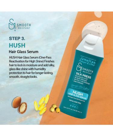 SMOOTHMOISTURE Hush Hair Glass Serum - Thermal Sealant & Shine (4.8 oz) - Buy Online on GoSupps.com