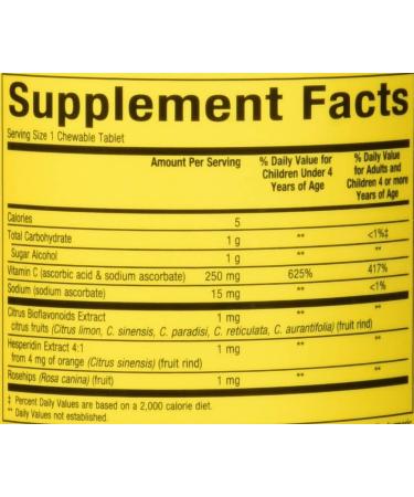 Natural Factors Big Friends Chewable Vitamin C 250 mg â€“ Tangy Orange Flavor, 90 Tablets - Buy Online on GoSupps.com