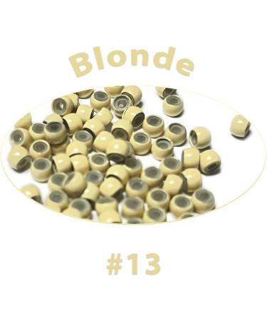 Kiara World 100 Silicone Lined Nano Rings Micro Links Beads for Hair Extensions 3mm (Blonde) - Buy Online on GoSupps.com