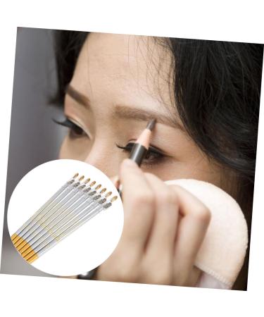 Mikinona 10pcs Pencil Sharpener Eyebrow Pencil Smooth Eyeliner Pencil Eye Shadow Pencils 2 in 1 Eyebrow Brush - Buy Online on GoSupps.com