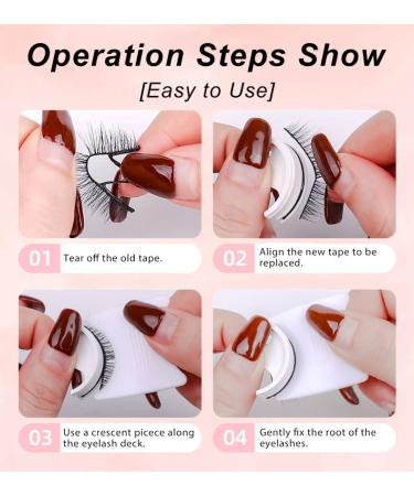 2023 Reusable Self-Adhesive Eyelashes - No Glue Needed Easy Application Natural Look Waterproof False Lashes with Curler & Brush - 2 Pairs - Buy Online on GoSupps.com