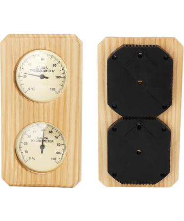 Sauna Thermometer Hygrometer 2-in-1 | Premium Wood & Copper Hygrothermograph for Bathroom - Ship Worldwide - Buy Online on GoSupps.com
