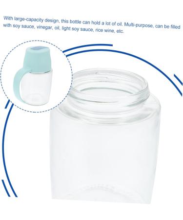 Zerodeko 2pcs Condiment Bottles Oil Vinegar Dispenser Kitchen Oil Dispenser Salad Dressing Dispenser Glass Jar Cheese Container Non Drip Olive Oil Pot Pp Soy Sauce Bottle Japanese-style 13.2X11X7.2CM Blue - Buy Online on GoSupps.com