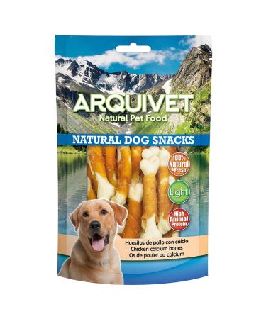 ARQUIVET Chicken Bones with Calcium 100 g - dog snacks - canine treats prizes and rewards - complementary food
