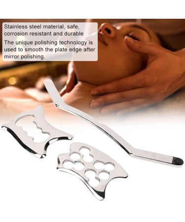 Stainless Steel Body Scraping Board & Gua Sha Massage Plate Premium Physical Tool Set for Wellness - Buy Online on GoSupps.com