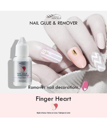 Adcils Professional Nail Fingerheart Glue Remover 0.34 fl oz - Fake Nail Adhesive & Tip Bond Remover - Buy Online on GoSupps.com