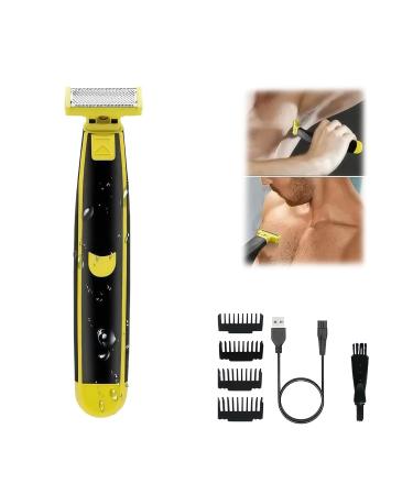 Wet and Dry Electric Shaver Men's Electric Shaver 360 Face Hybrid Electric Beard Trimmer and Shaver with 4 Interchangeable Cutter Heads Non-Slip and Durable Great for Gift (1PC)-Model #5