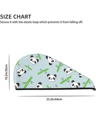 Buy Panda Bamboo Twigs Microfiber Hair Towel - Soft Super Absorbent Quick Dry Hair Wrap for Long Curly & Thick Hair | Coral Velvet Women s Towel - Buy Online on GoSupps.com