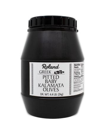 Roland Foods Pitted Baby Kalamata Olives from Greece, 4.4 Pound 4.4 Pound (Pack of 1) Pitted Baby