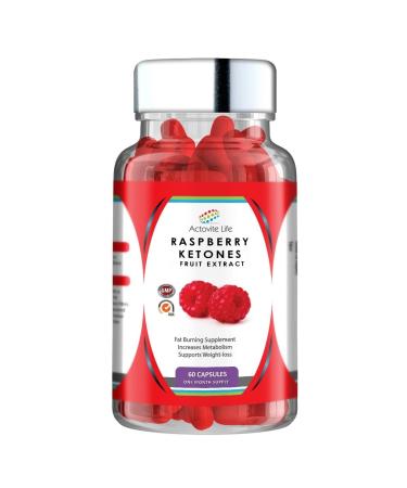 Actovite Life Raspberry Ketones 2000mg Daily Max Strength Weight Loss Slimming Diet Pills Capsule Pure Natural Fat Burners 10:1 Fruit Extract Plus Suitable for Men and Woman