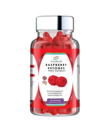 Actovite Life Raspberry Ketones 2000mg Daily Max Strength Weight Loss Slimming Diet Pills Capsule Pure Natural Fat Burners 10:1 Fruit Extract Plus Suitable for Men and Woman - Buy Online on GoSupps.com