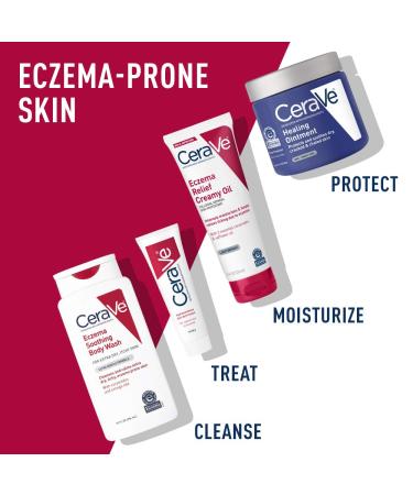 CeraVe Eczema Relief Creamy Body Oil Eczema Calming Cream With Colloidal Oatmeal & Safflower Oil For Dry Skin & Itchy Skin Relief Steroid Free & Paraben Free 3.4 Ounce 3.4 Fl Oz (Pack of 1) - Buy Online on GoSupps.com