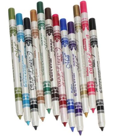 Beavorty 3pcs 12 Lip Eyeliner Pencil Glitter Outfit Eye Liner Pencils Cosmetic Pencils Set Shimmer Make up 1 count (Pack of 1) As Shownx3pcs - Buy Online on GoSupps.com