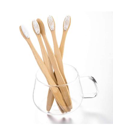 12 Pcs Biodegradable Bamboo Charcoal Toothbrushes - Eco-Friendly & Natural with Soft Bristles (Multi-color) - Buy Online on GoSupps.com