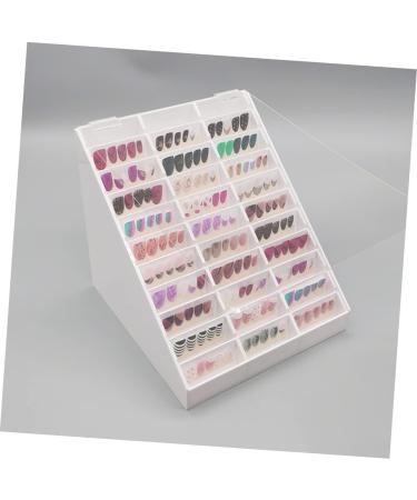 Healeved 1pc Nail Art Display Box Nail Polish Sample Display Nail Sample Display Board Manicure Display Board Nail Polish Display Rack Nail Gel Grid Display Stand White - Buy Online on GoSupps.com