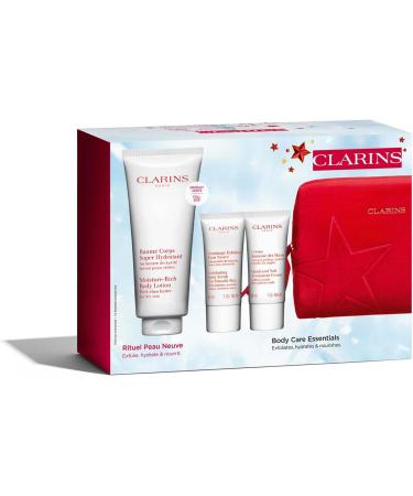 Clarins Gift Set | Body Care Essentials 260ml | Worth 80 | Tonic Hydrating Oil-Balm 200ml Tonic Bath & Shower Concentrate 200ml Moisture-Rich Body Lotion 100ml - Buy Online on GoSupps.com