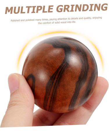 Lurrose 2-in-1 Fitness Golfer Ball Toys - Wood Palm Acupuncture Massage Balls for Adults | Outdoor Hugo Training Ball | 5x5x5cm - Buy Online on GoSupps.com