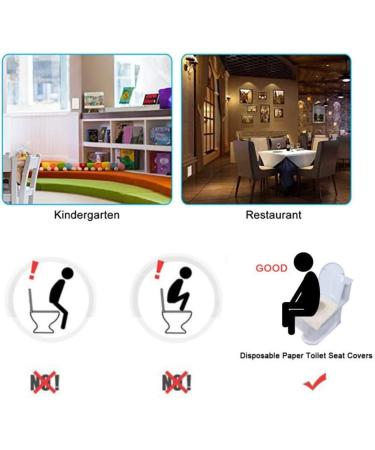 100 Flushable Toilet Seat Covers Dissolved in water  portable individually packaged for Kids  Toddlers and Adults for Use During Travel  Potty Training and Many More (10 Resealable Packs of 10) - Buy Online on GoSupps.com