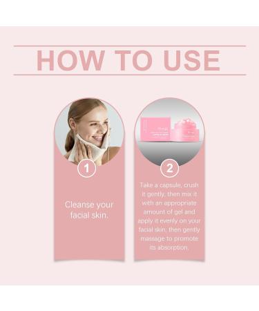 PingJuXuan PDRN Pink Collagen Capsule Cream Lightweight Moisturizing Face Cream with Pearl Extract 55G/1.94oz - Buy Online on GoSupps.com