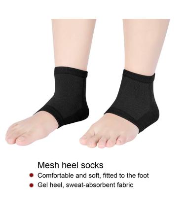 Toothless Moisturizing Heel Sleeves | Comfortable Foot Care Socks | Black for Foot Fatigue Relief - Buy Online on GoSupps.com