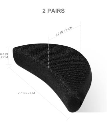 Healifty Shoe Inserts for Men & Women - Toe Plug Filler for Big Shoes - 2 Pairs (Black) | Comfortable Fit & Support - Buy Online on GoSupps.com